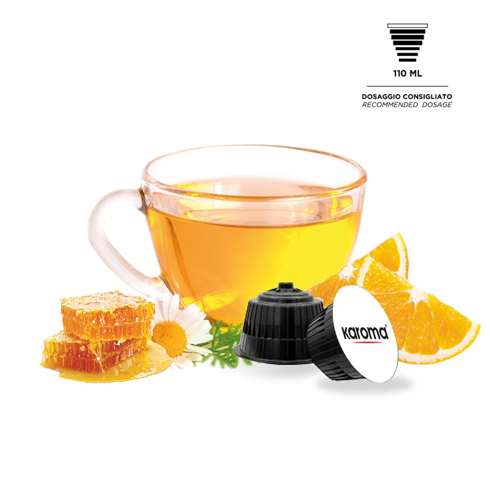 Capsulas compatibles Nescafe* Dolce Gusto* de Camomilla con Arancia e Miele , 16 capsulas