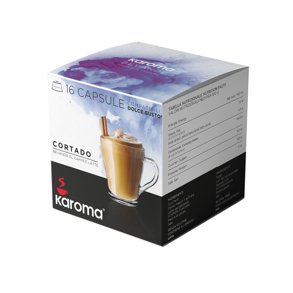 Capsulas compatibles Nescafe* Dolce Gusto* de Cafe Cortado , 16 capsulas